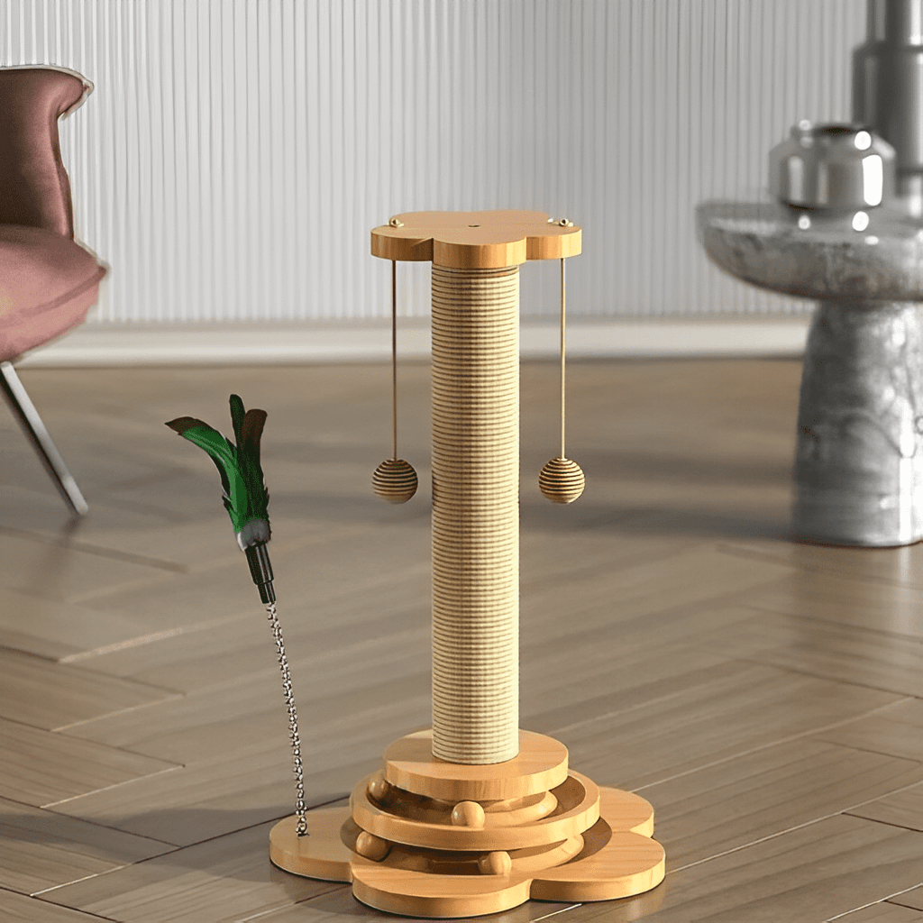 4-in-1 Sisal Tower Scratcher for Cats