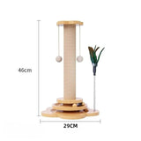 4-in-1 Sisal Tower Scratcher for Cats