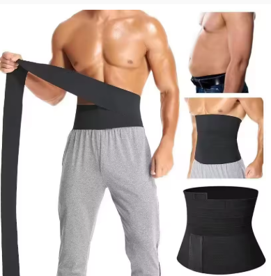 Slim Waist Wrap and Abdominal Band for Exercise, Fitness, Elastic Bandage for Yoga Training, Waist Tightening