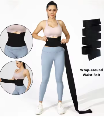 Slim Waist Wrap and Abdominal Band for Exercise, Fitness, Elastic Bandage for Yoga Training, Waist Tightening