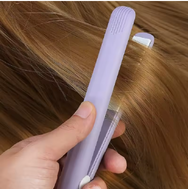 Mini Ceramic Travel Hair Straightener | Portable Flat Iron for Short Hair