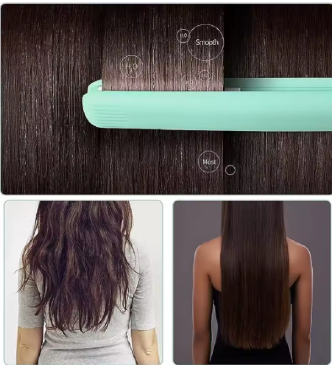 Mini Ceramic Travel Hair Straightener | Portable Flat Iron for Short Hair