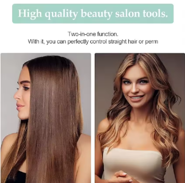 Mini Ceramic Travel Hair Straightener | Portable Flat Iron for Short Hair