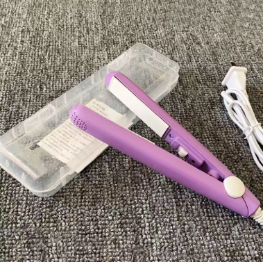 Mini Ceramic Travel Hair Straightener | Portable Flat Iron for Short Hair
