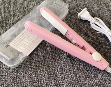 Mini Ceramic Travel Hair Straightener | Portable Flat Iron for Short Hair