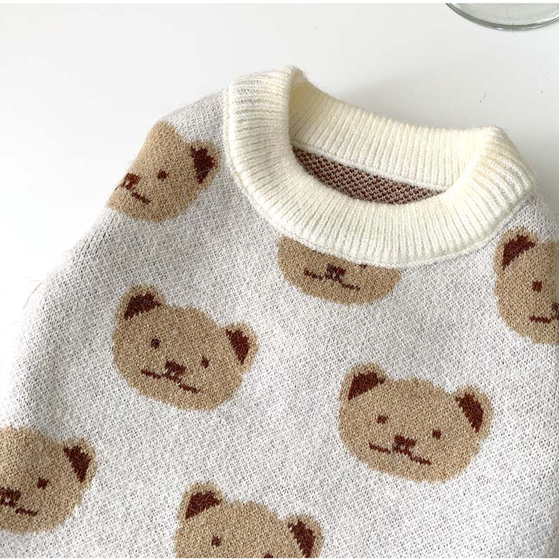 Blue and White Cotton Pet Sweater