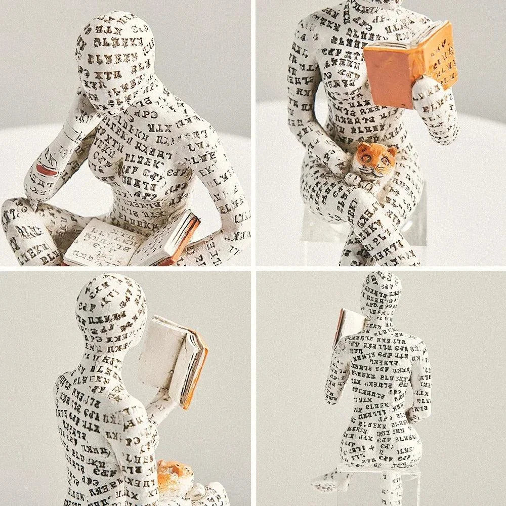 Abstract Decorative Resin Sculpture