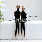 Bronze Resin Couple Decorative Sculpture