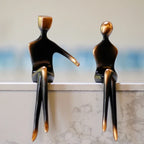 Bronze Resin Couple Decorative Sculpture