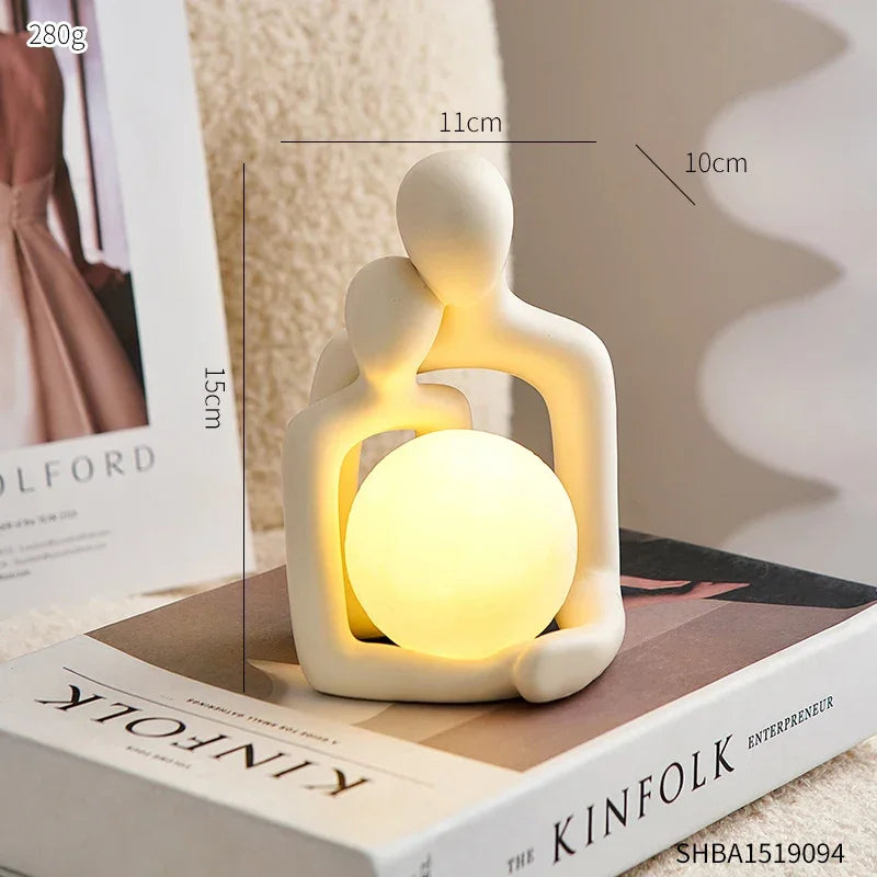 Nordic-Style Couple Decorative Lamp