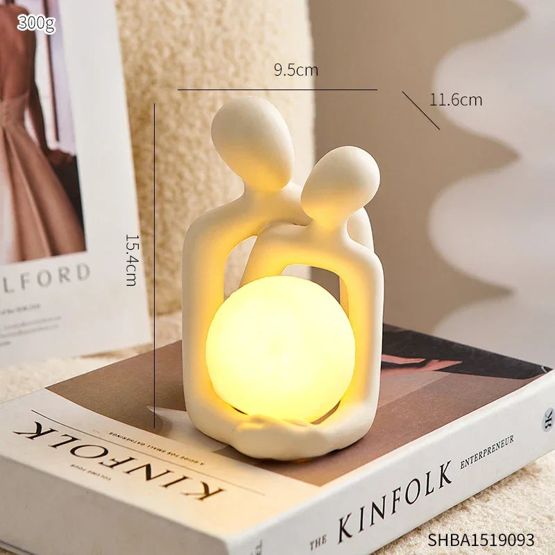 Nordic-Style Couple Decorative Lamp