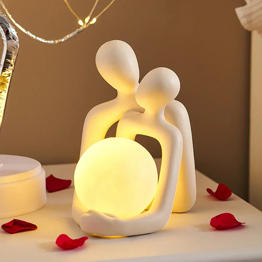 Nordic-Style Couple Decorative Lamp