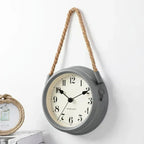 Vintage Bronze Metal Wall Clock