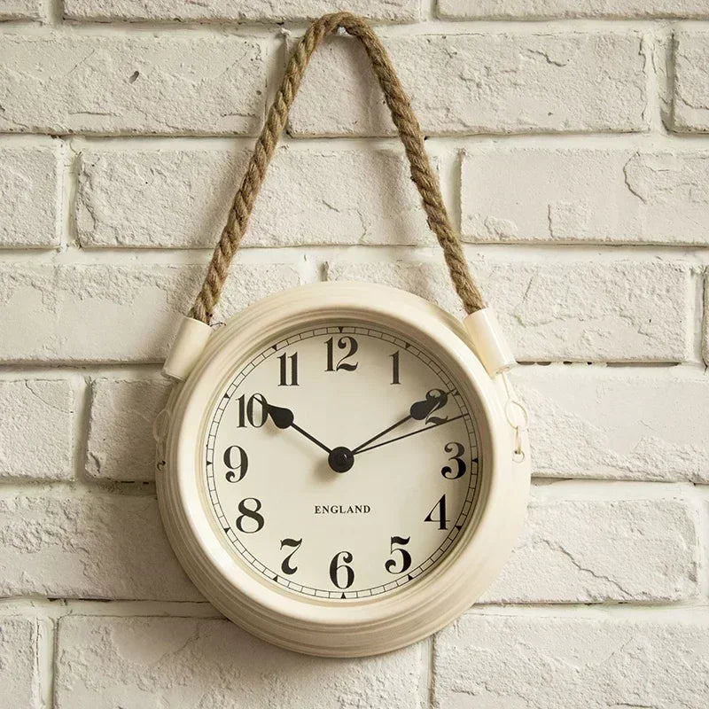 Vintage Bronze Metal Wall Clock